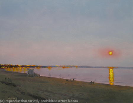 Moon From Branksome Beach