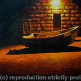 Fishing Boat At Night, Sennen Cove