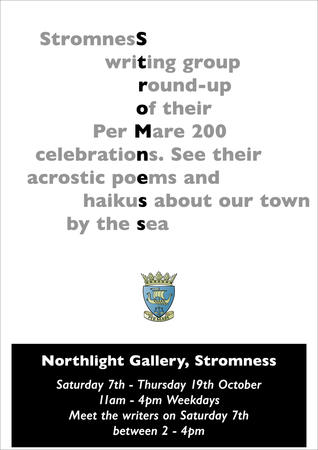 poster for SWG second Per Mare exhibition