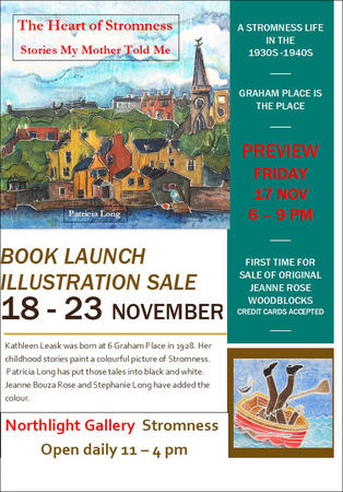 Poster for Patricia Long's book launch