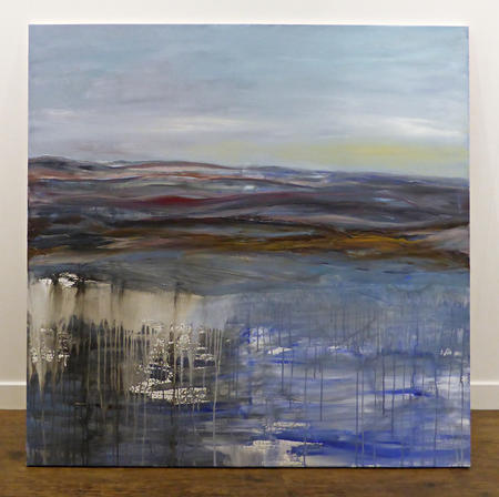 Katherine Diaper, painting of the border wall