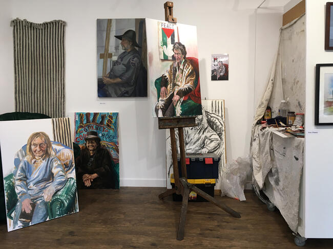 Martin Laird's painting corner