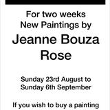 In the windows, Jeanne Bouza Rose