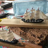 Ships in bottles being made