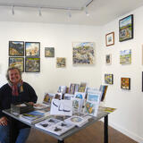 Jeanne in her exhibition