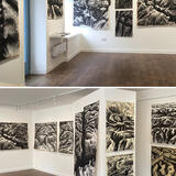 Sylvia Hays charcoal drawings