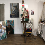 Martin Laird's painting corner