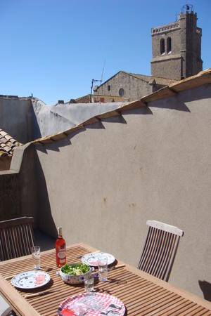 South-facing roof terrace