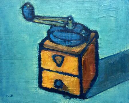 Still life with coffee grinder