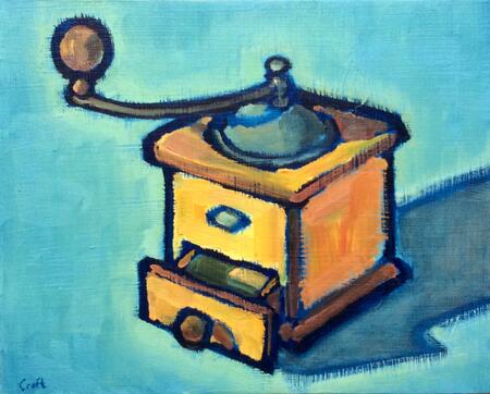 Coffee pot still life