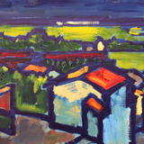 Azille, depuis le jardin des plantes