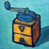 Still life with coffee grinder
