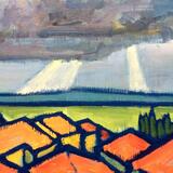 Terrace view, storm passing