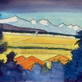 Looking towards the Pyrenees