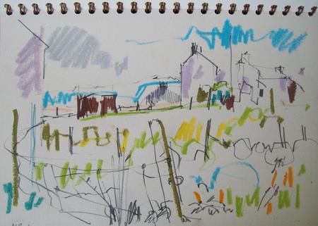 drawing, Seonag's house