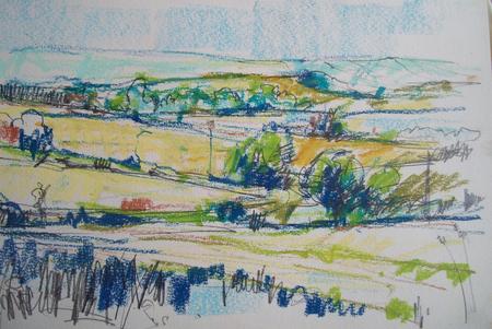 Looking back from the Barcombe road