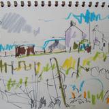 drawing, Seonag's house