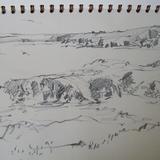 Drawing, Shawbost, shore