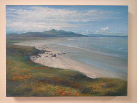 'Fahan, looking across Lough Swilly toward Inch Island and Rathmullan'