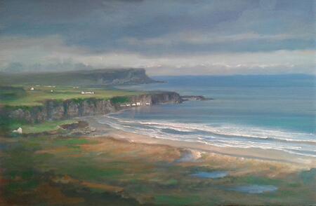 Morning Mist Clearing over Whitepark Bay, County Antrim.