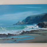 Waves and Fishing Rock at Tremone Bay, Inishowen