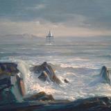 Lighthouse in Blustery Weather