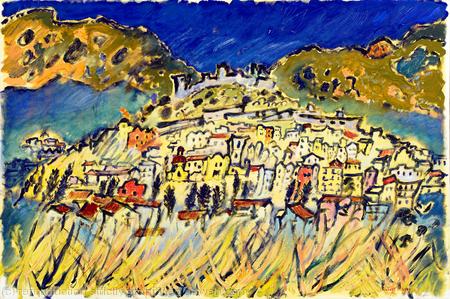 View of Bosa Sardinia