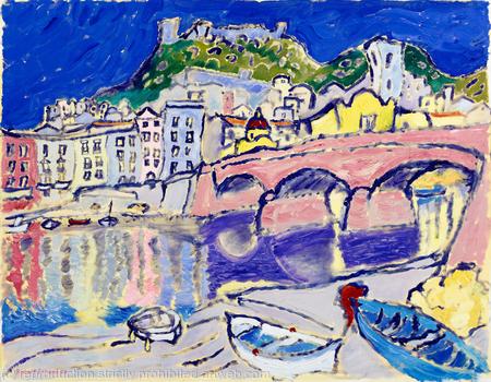 The Pink Bridge of Bosa