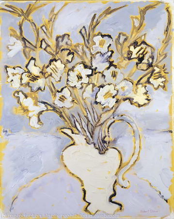 White Jug and Gladioli