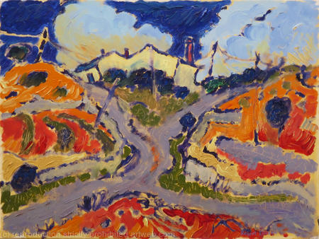 Sardinian Landscape with Farmhouse