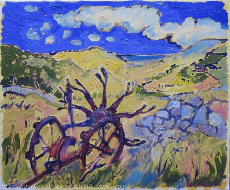 Valley Landscape with Potato Digger