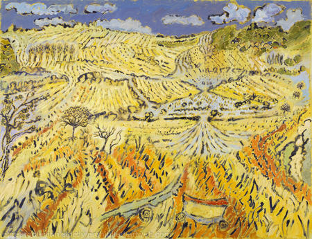 Landscape with Two Carts