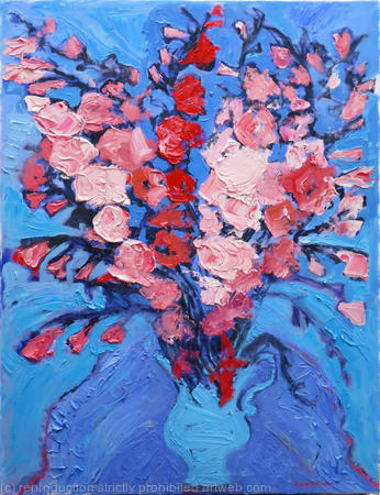 Red and Pink Gladioli