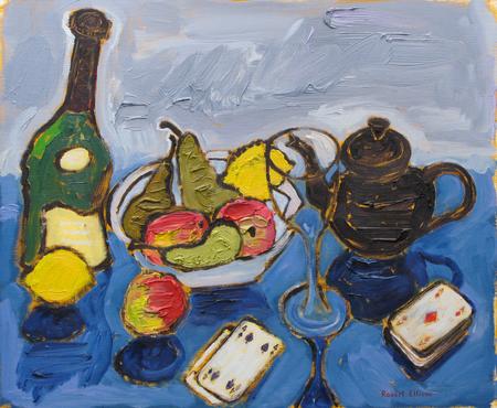 Still Life With Ace Of Diamonds And Four Of Spades