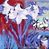 White Amaryllis with Paint-pot and Brushes