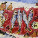 Vertical Herrings with Sicilian Jug