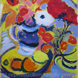 Still Life with Oranges Lemon and Flowers