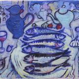 Still Life with Six Mackerel