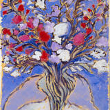 White Red and Lilac Gladioli