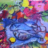 Still Life with Three Sea Bream