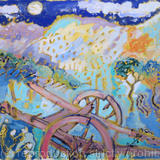 Sardinian Landscape with Cart