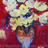 Pale Tulips in Carcassonne Jug