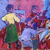 Three Ladies Painting A Nude