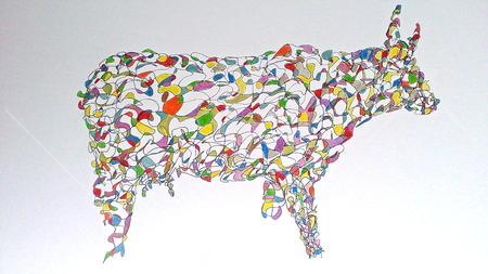 Drawing of Abstract Cow