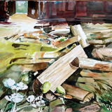 Fire Wood and Queen Ann's Lace