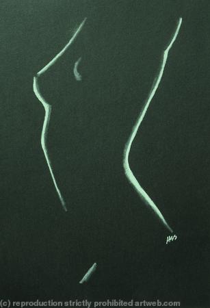Nude 24 Silver on Black