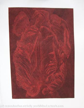 Tulipmania 20 - Etching - Red