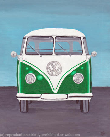 VW Camper Van - Green