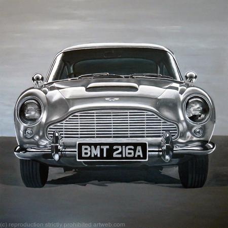 Aston Martin DB5 - Greetings Card