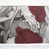Tulipmania 19 - Etching - Burgandy